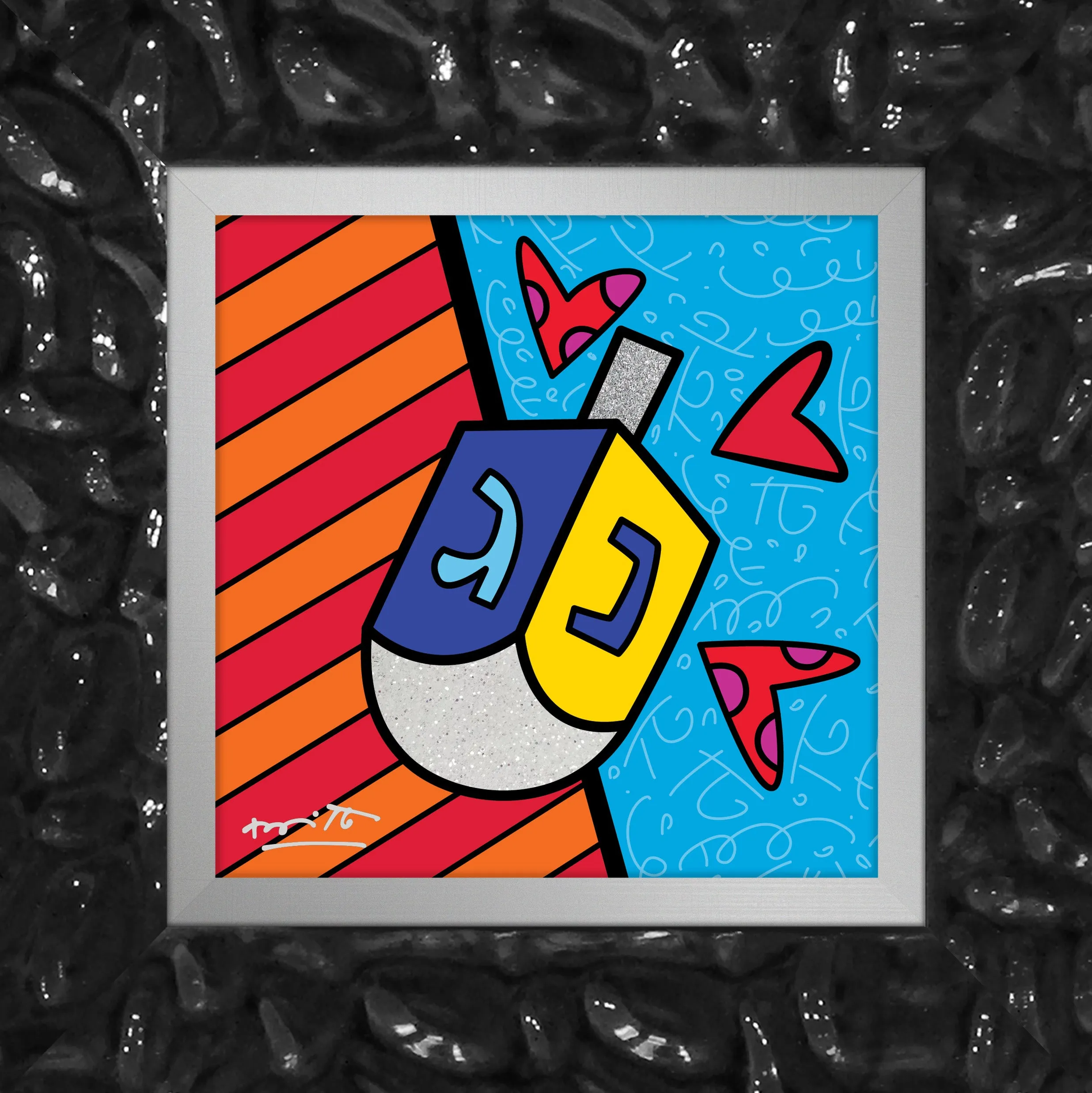 MAZEL TOV (DREIDEL) - Limited Edition Print