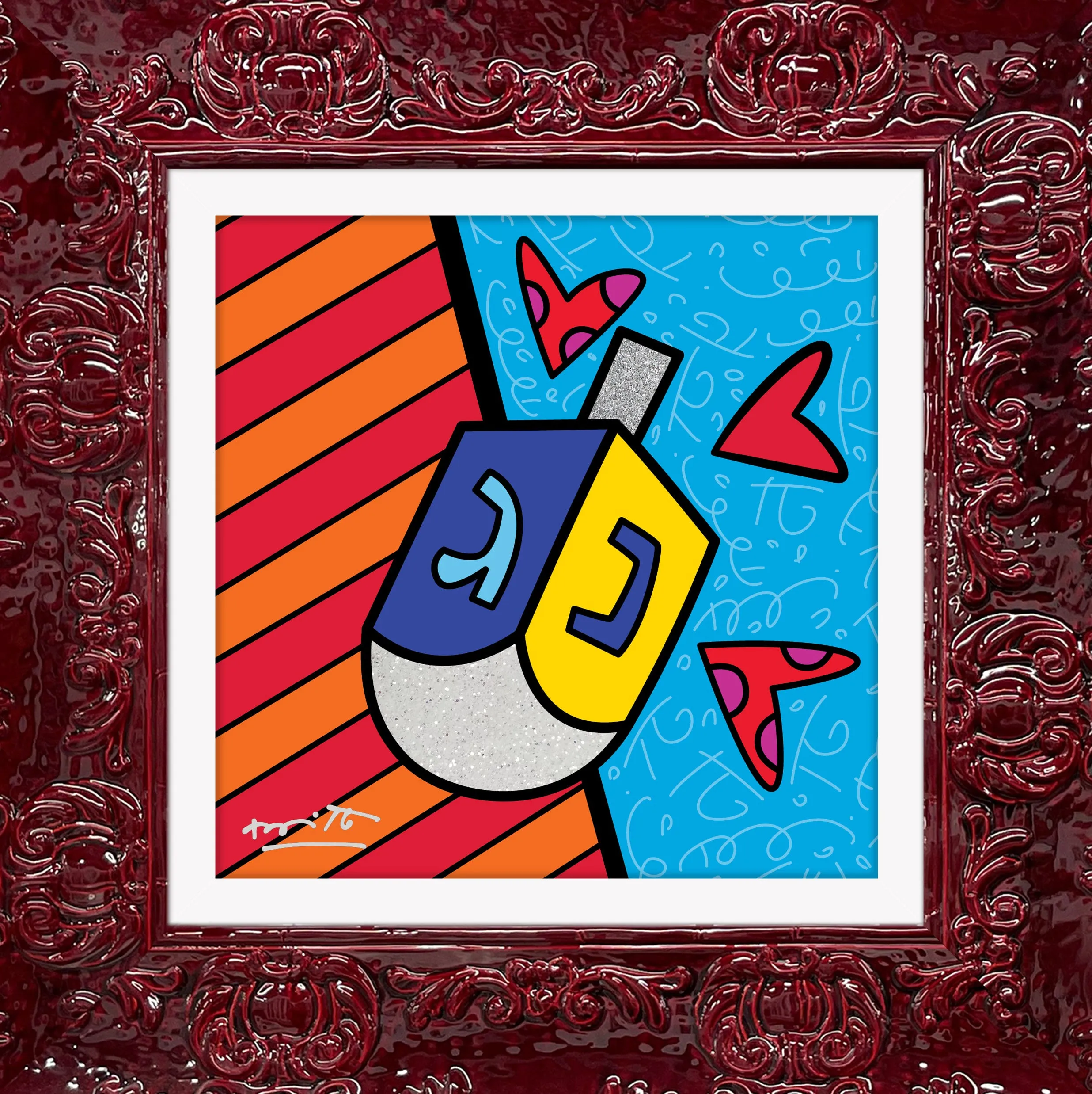 MAZEL TOV (DREIDEL) - Limited Edition Print