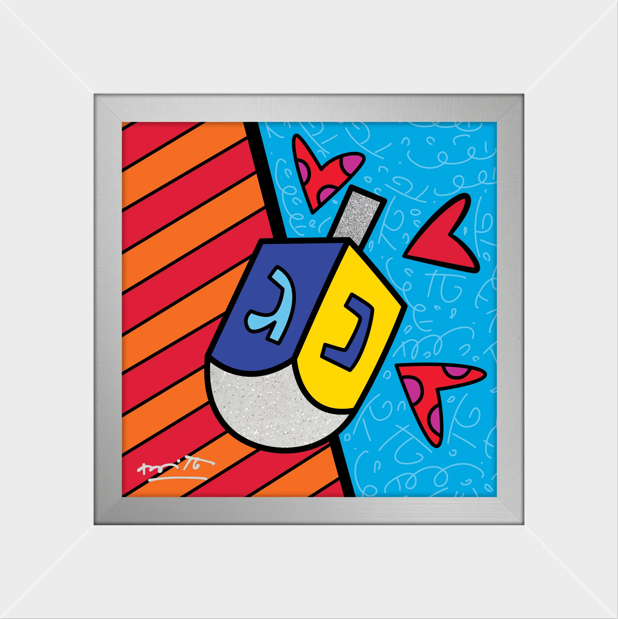 MAZEL TOV (DREIDEL) - Limited Edition Print