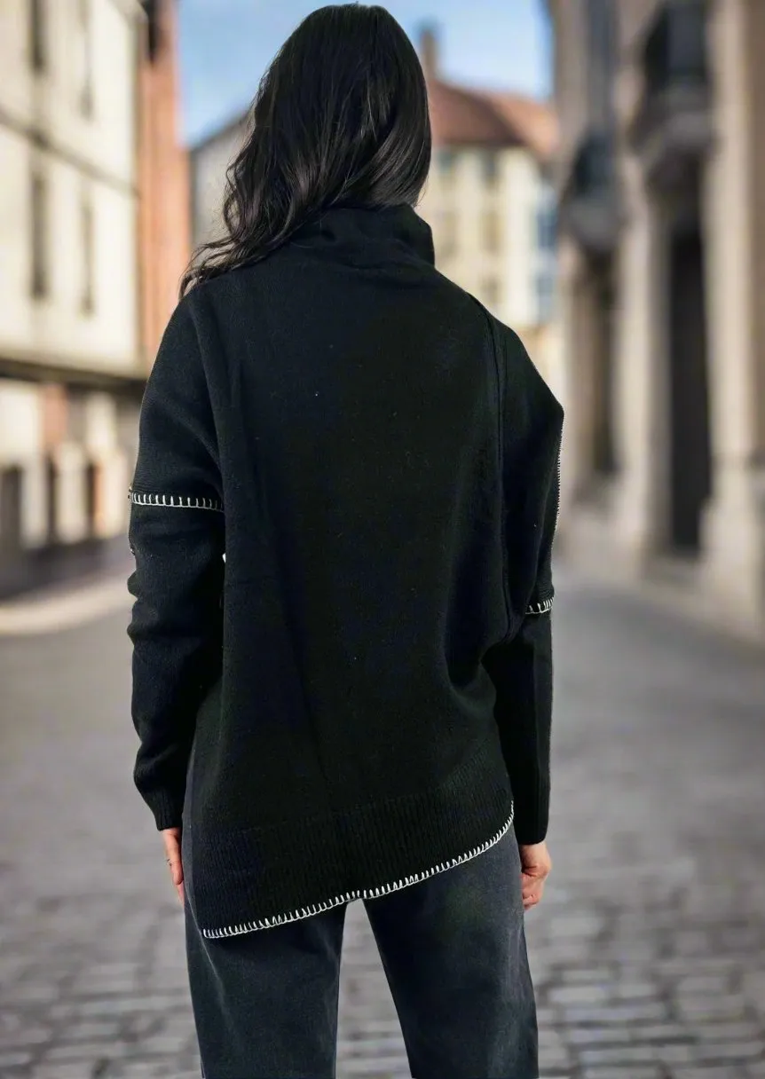 MODERN EDGE CONTRAST SWEATER