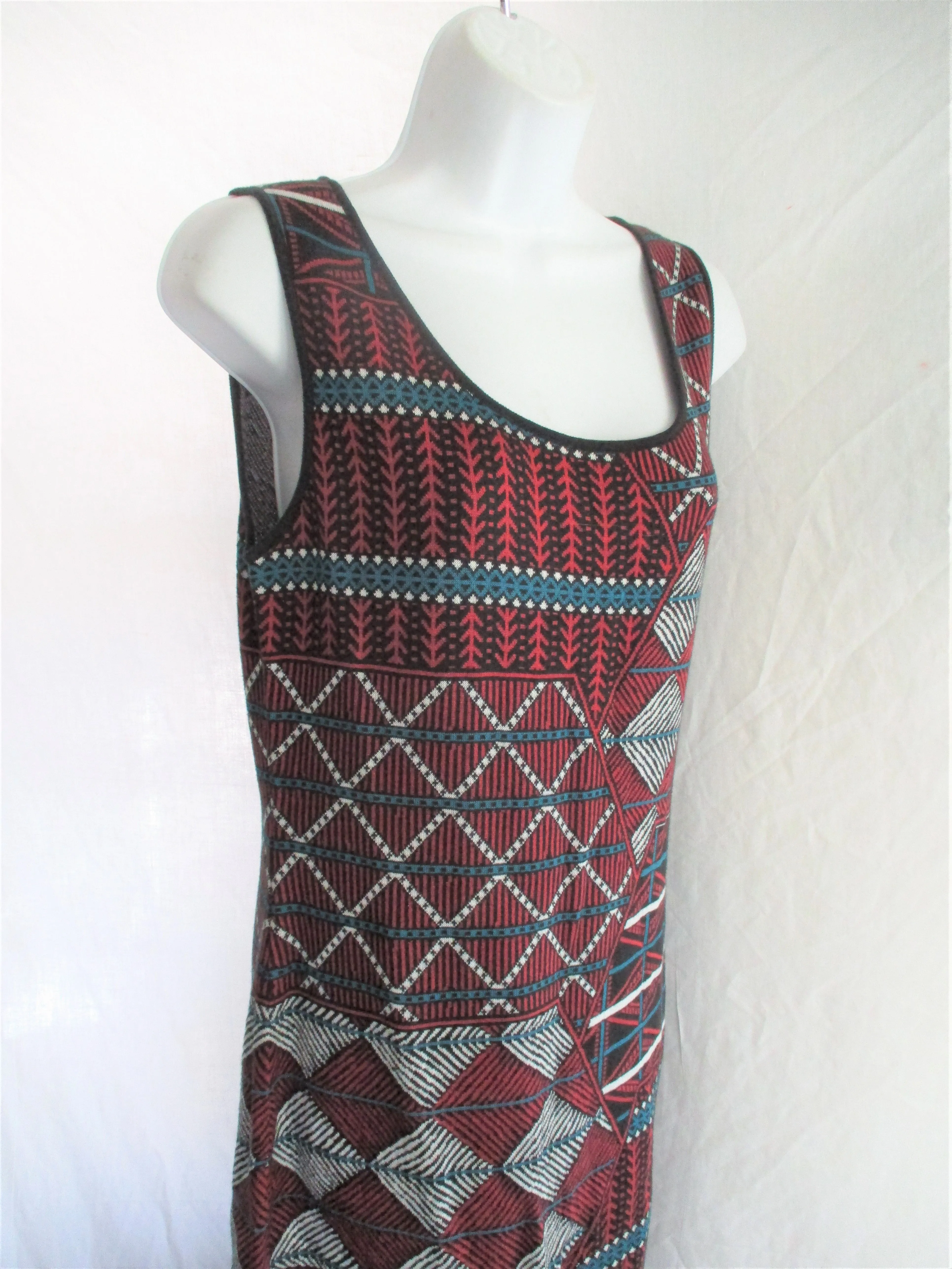 NEW PERUVIAN CONNECTION Knit Sweater Bodycon Dress Hippie Boho M