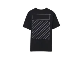 Off-White - Printed 'Outline' Black T-Shirt