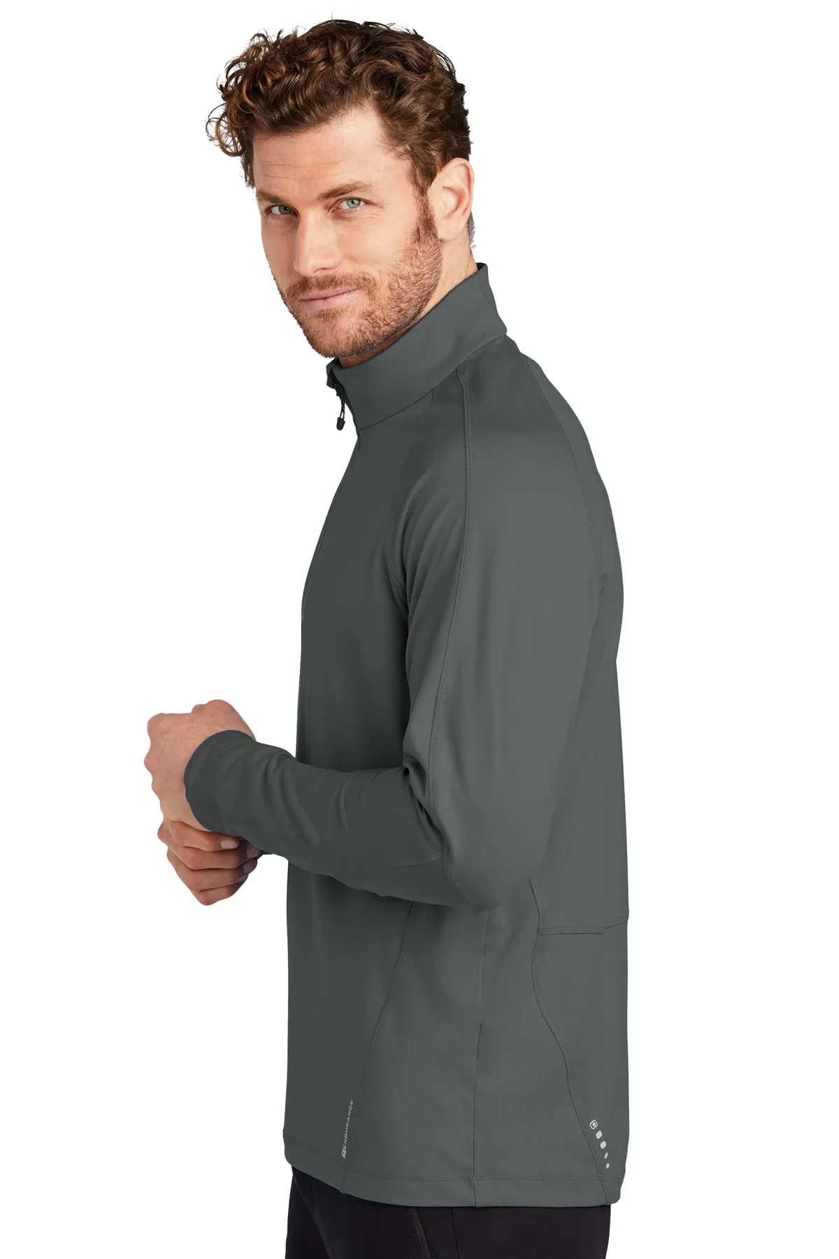 OGIO ENDURANCE Radius Custom Quarter Zips, Gear Grey