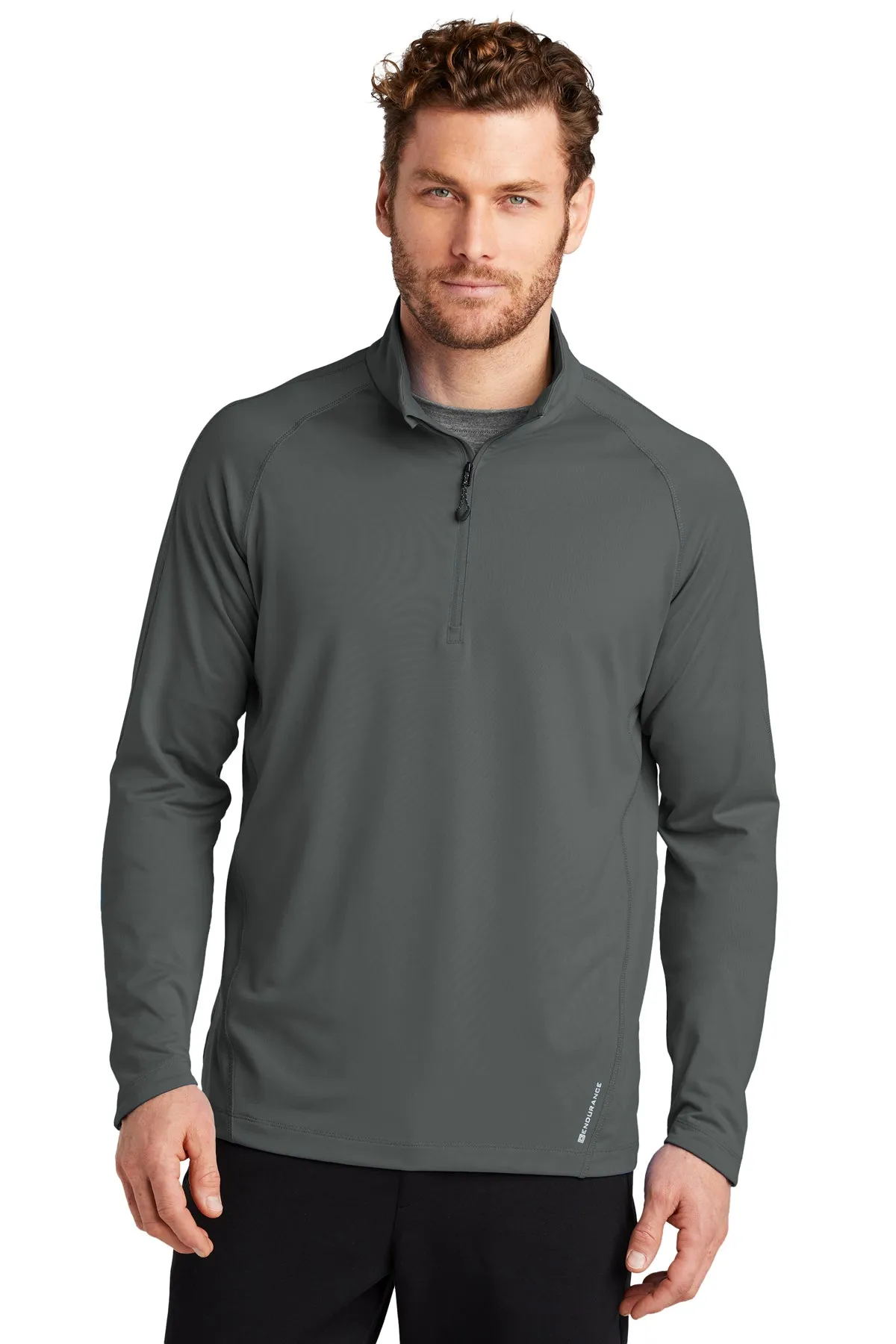 OGIO ENDURANCE Radius Custom Quarter Zips, Gear Grey