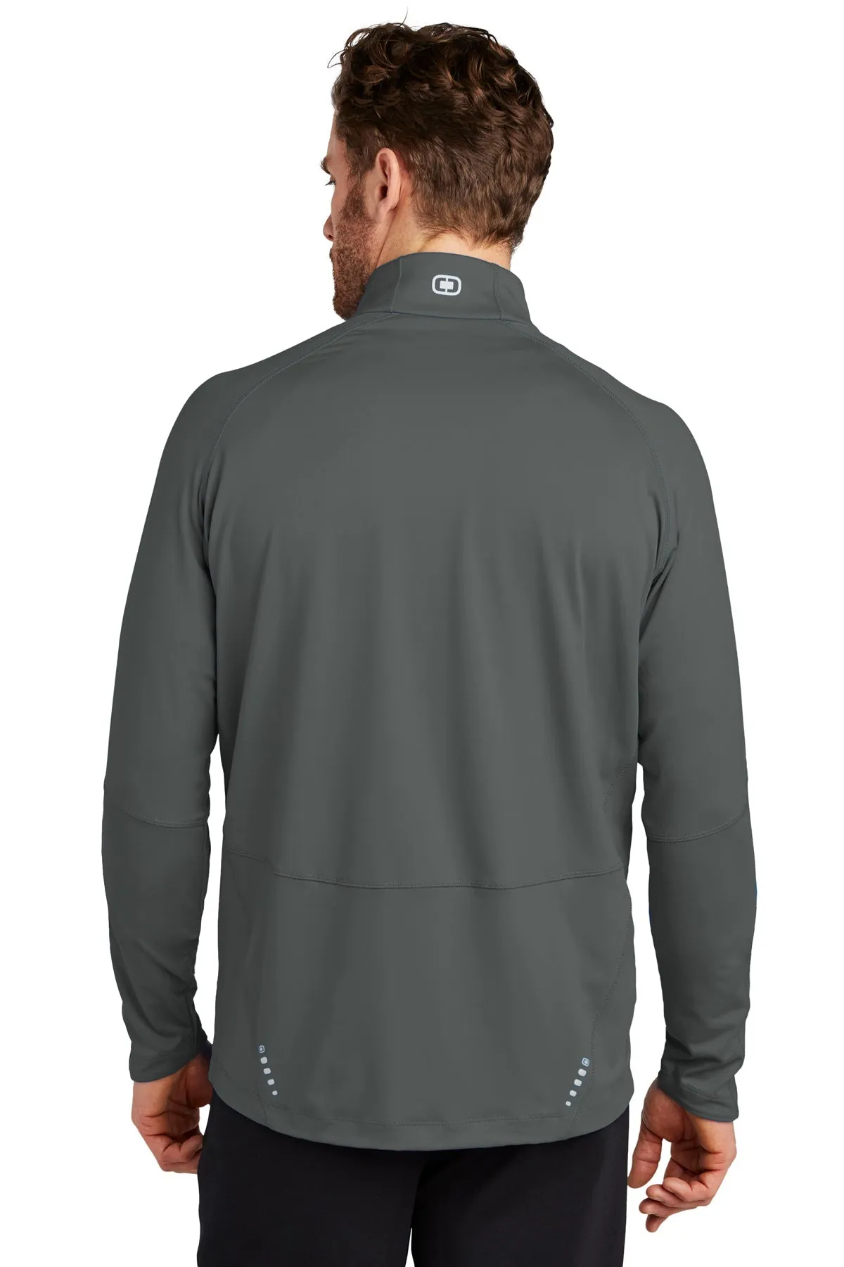OGIO ENDURANCE Radius Custom Quarter Zips, Gear Grey