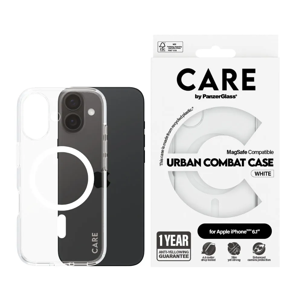 [OPEN BOX] PANZERGLASS Care iPhone 16 MagSafe Case Flagship White