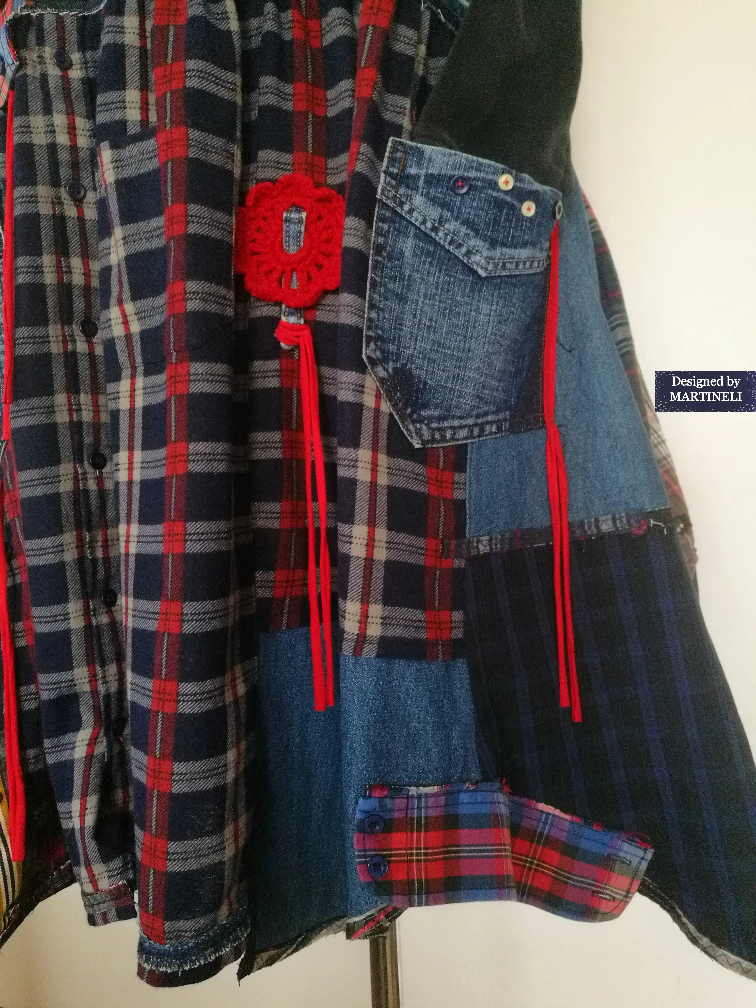 Plus Size Pinafore Dress 3X Long Denim Overall Dress