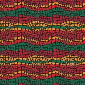 Printed Pattern Adhesive Vinyl - African Mosaic
