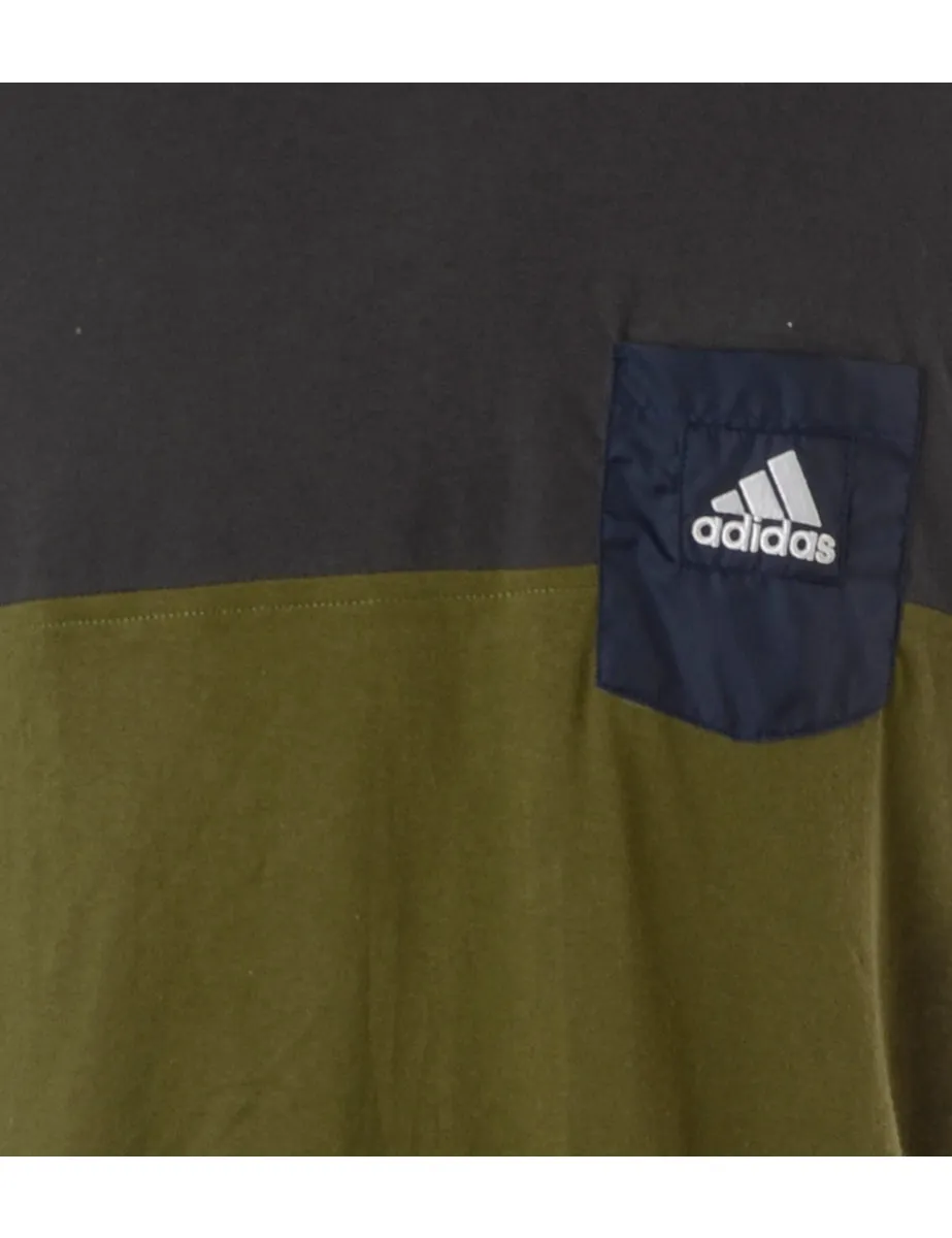 Reworked Adidas Contrast T-shirt