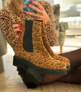 Sample Sale Leopard Biker Boot  size 40