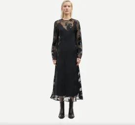 Samsoe Samsoe Samadeleine Dress / Black Blooming Burnout