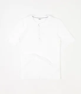 Schiesser Karl-Heinz Henley T-Shirt - White