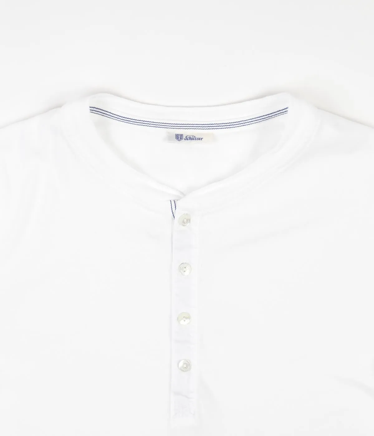 Schiesser Karl-Heinz Henley T-Shirt - White
