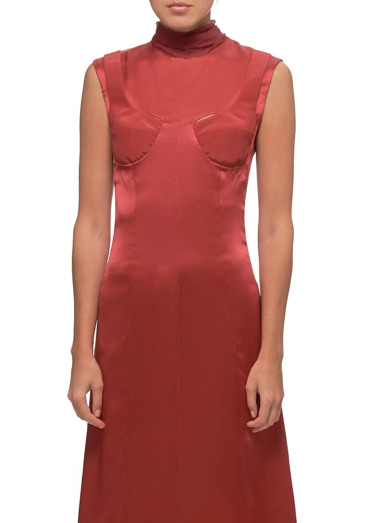 Silk Dress (DMW6DR3-BERRY-RED)