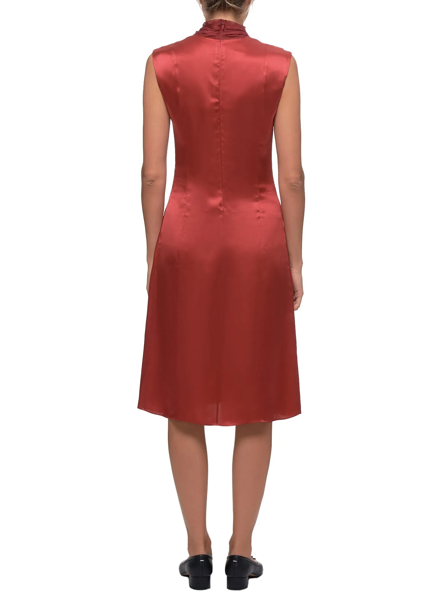 Silk Dress (DMW6DR3-BERRY-RED)