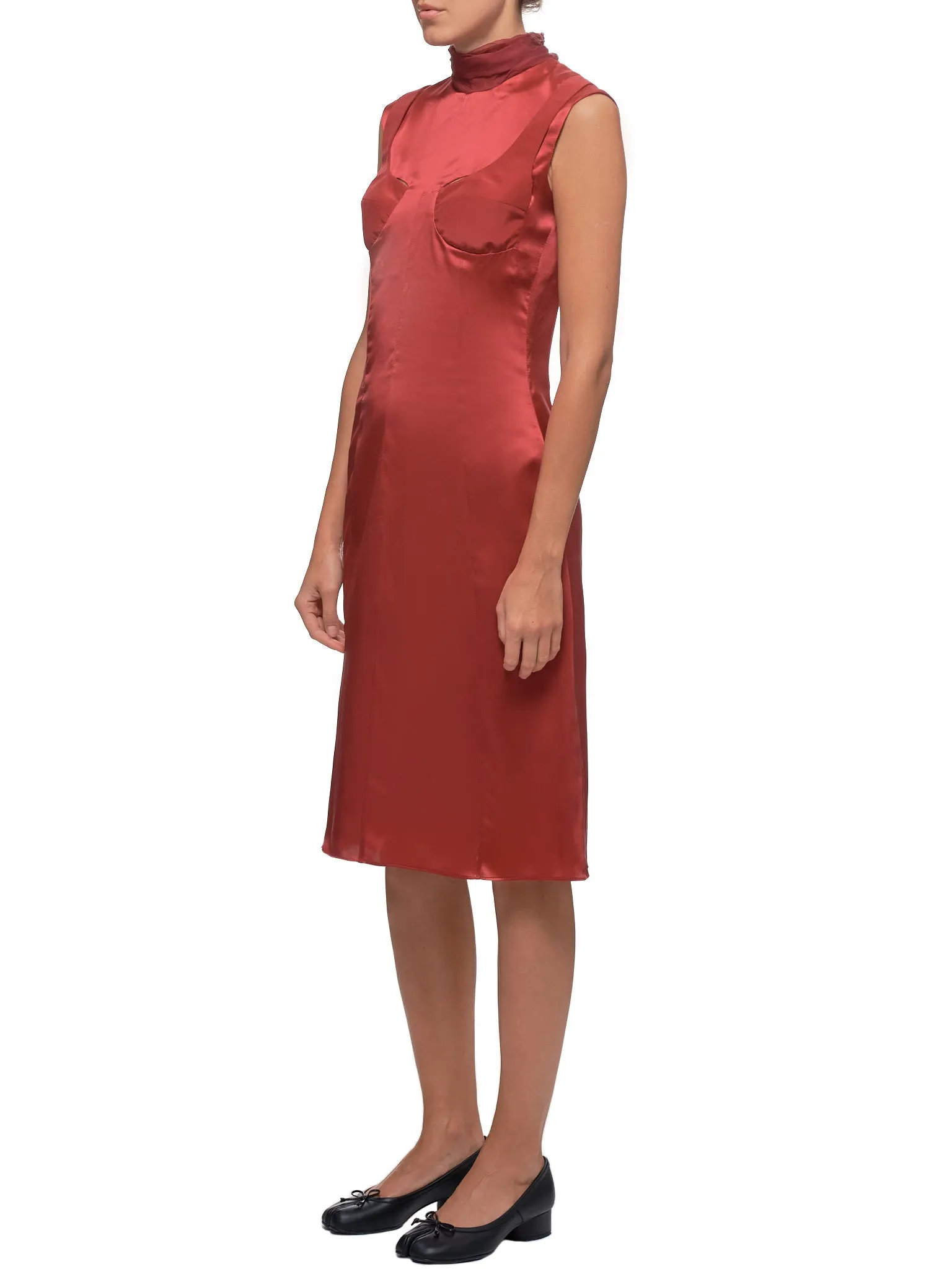 Silk Dress (DMW6DR3-BERRY-RED)