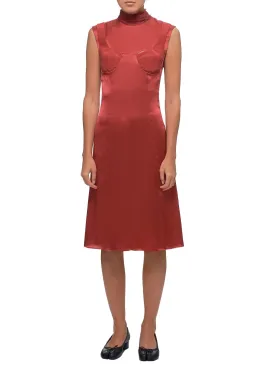 Silk Dress (DMW6DR3-BERRY-RED)