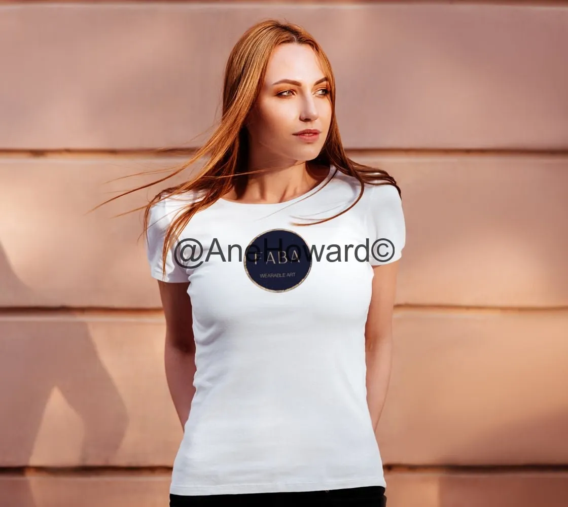 Slim Fit Cotton T-shirt  FABA Blue Copper