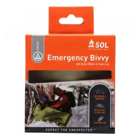SOL Emergency Bivvy   Rescue Whistle & Tinder Cord
