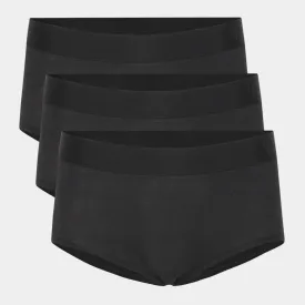 Sorte bambus hipster trusser - 3 pak