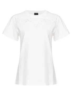 T-Shirt "Vanilla Sky" con Ricamo Rodeo