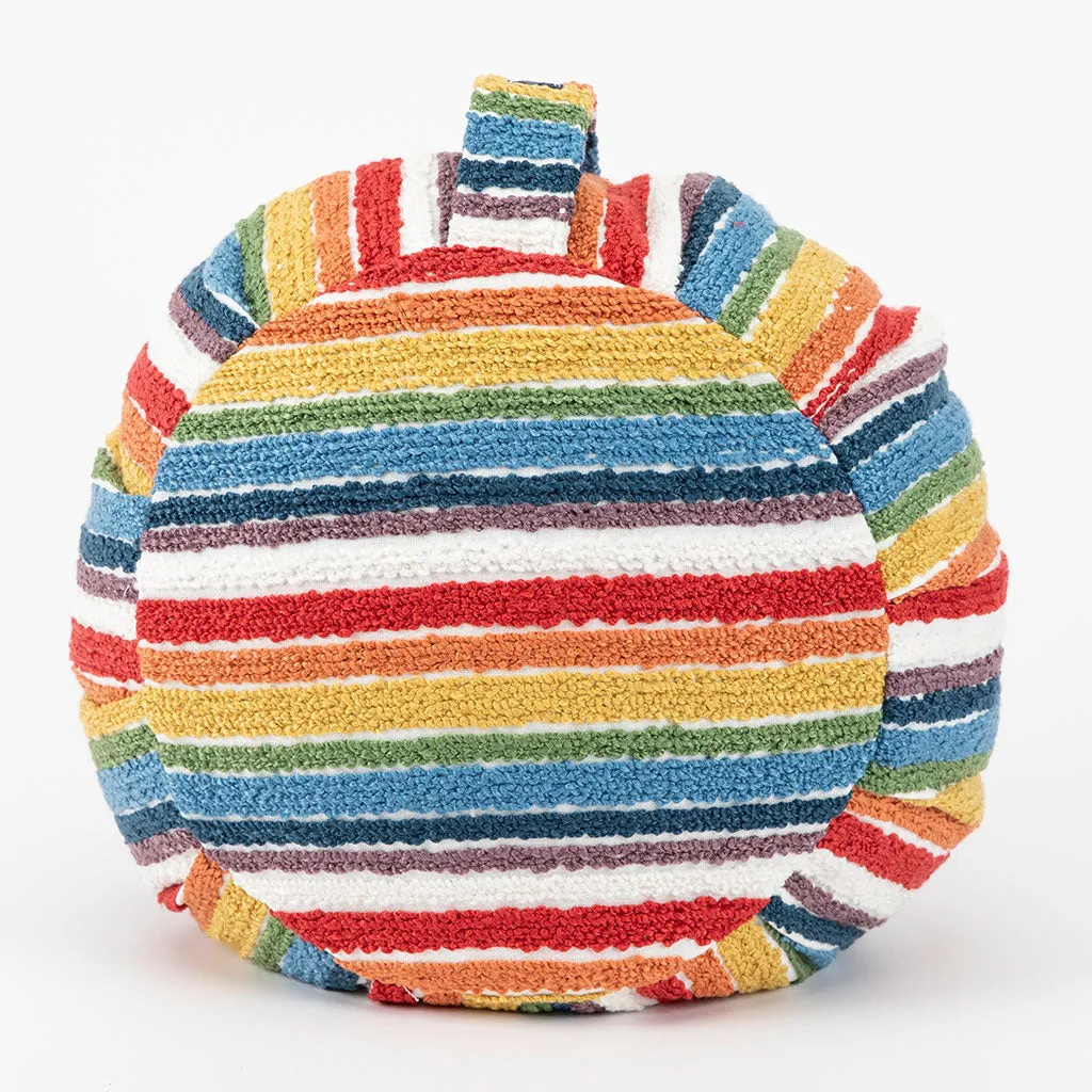 Textured Stripe Buckwheat Hull Zafu - COVER ONLY