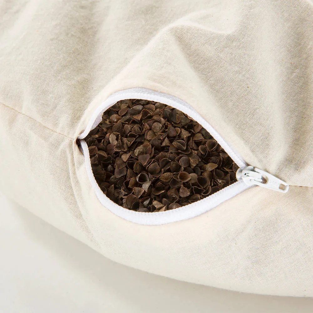 Textured Stripe Buckwheat Hull Zafu - COVER ONLY