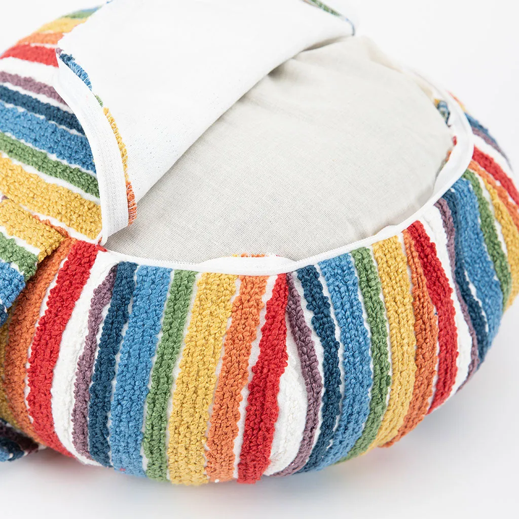 Textured Stripe Buckwheat Hull Zafu - COVER ONLY