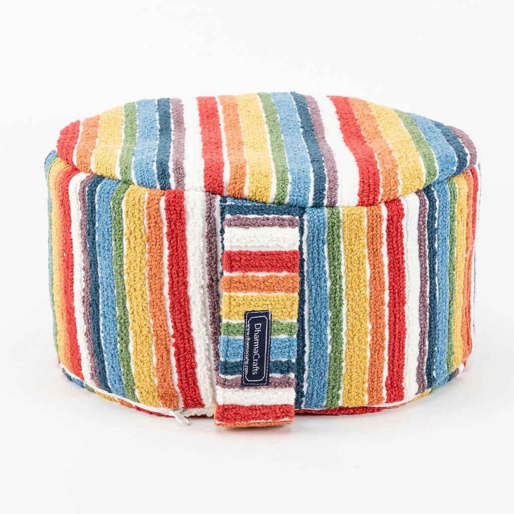 Textured Stripe Buckwheat Hull Zafu - COVER ONLY