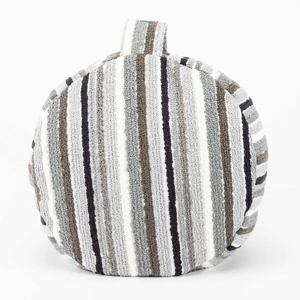 Textured Stripe Buckwheat Hull Zafu - COVER ONLY
