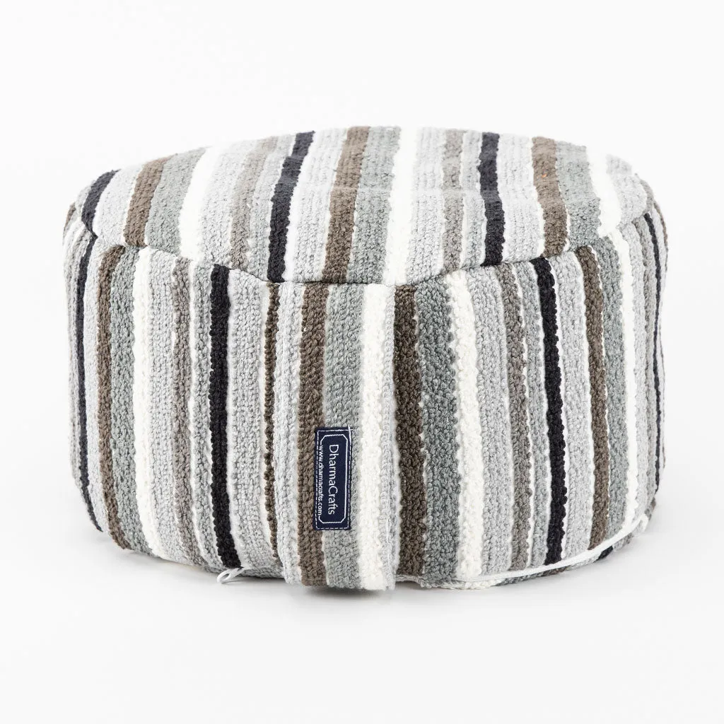 Textured Stripe Buckwheat Hull Zafu - COVER ONLY