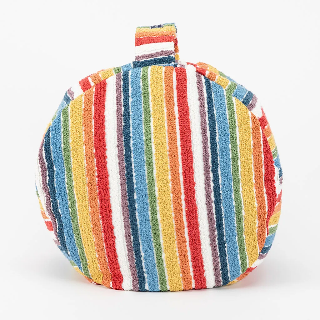 Textured Stripe Buckwheat Hull Zafu - COVER ONLY