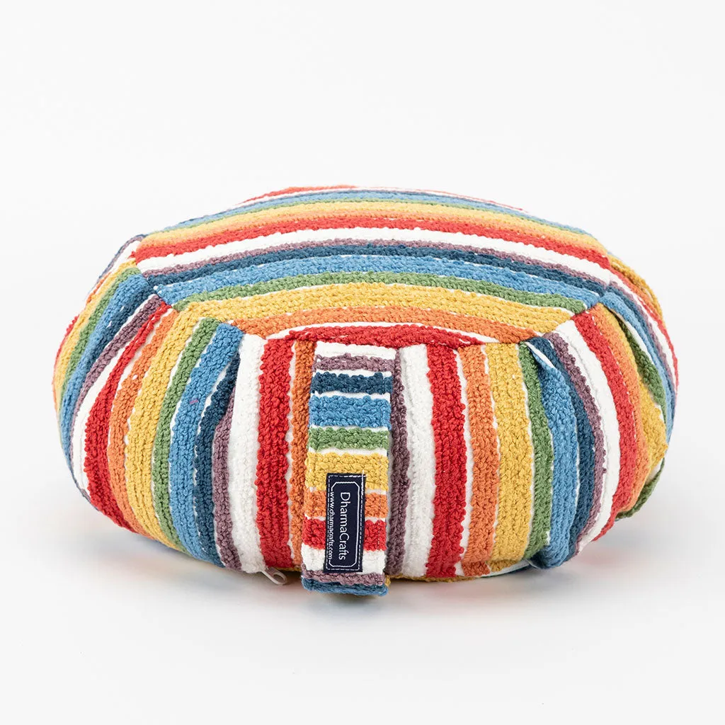 Textured Stripe Buckwheat Hull Zafu - COVER ONLY