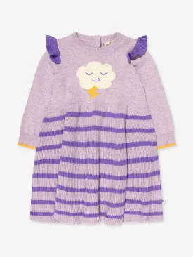 The Bonnie Mob Girls Knited Cloud Dress in Purple