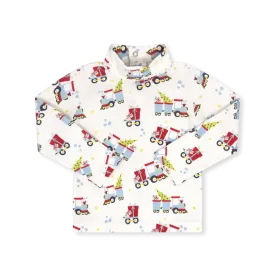 Tiny Tot Turtleneck - All Aboard, Blue