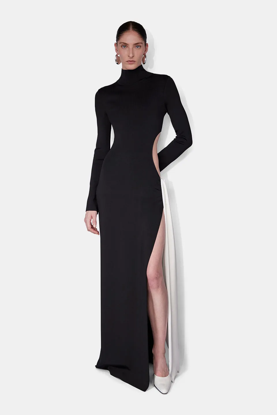 Twisted Cindy Dress - Black & White