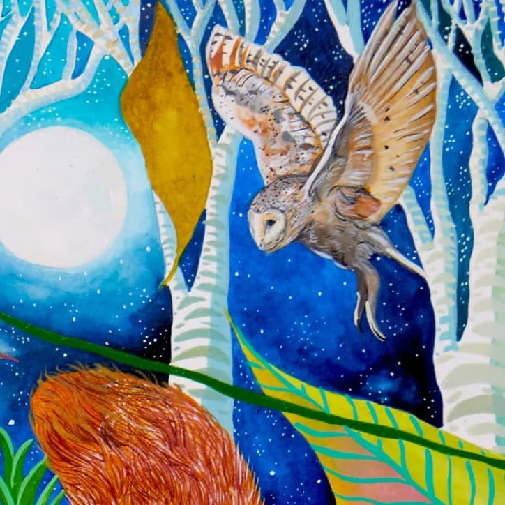 Two Hares - Art Print