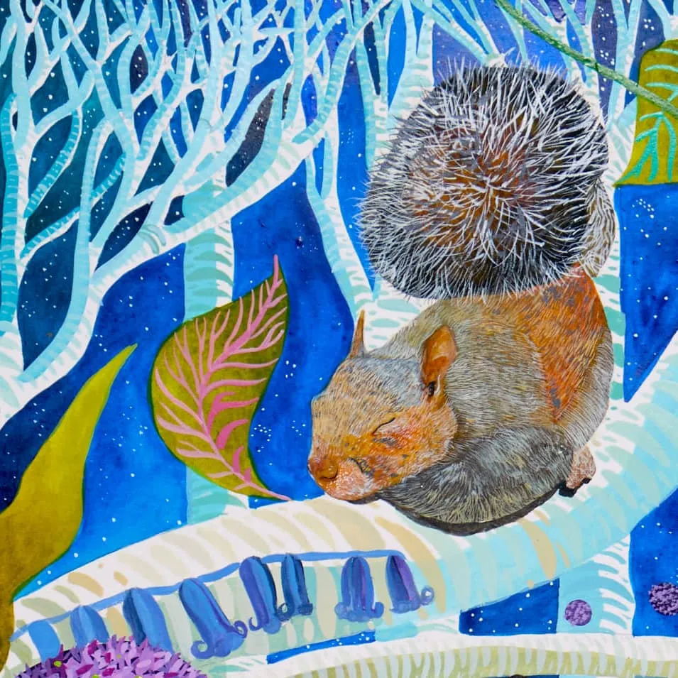 Two Hares - Art Print