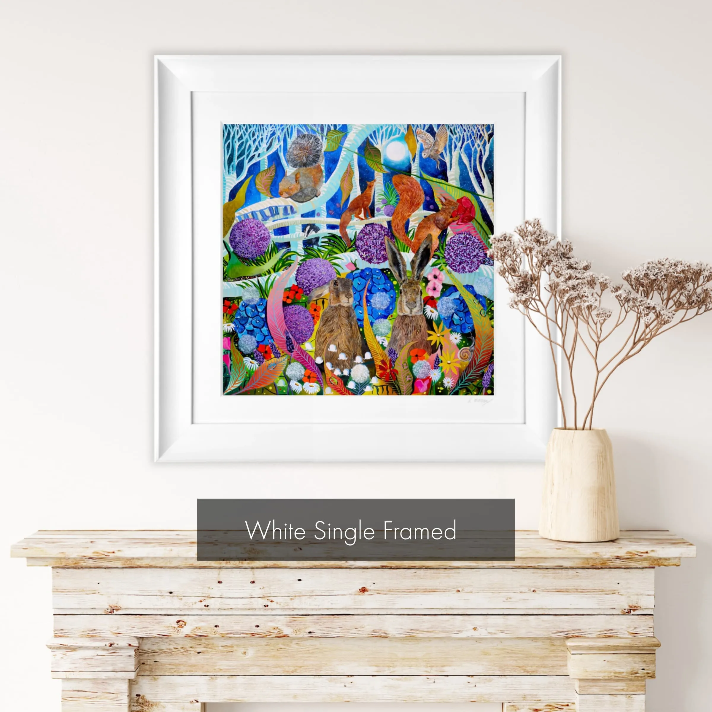 Two Hares - Art Print
