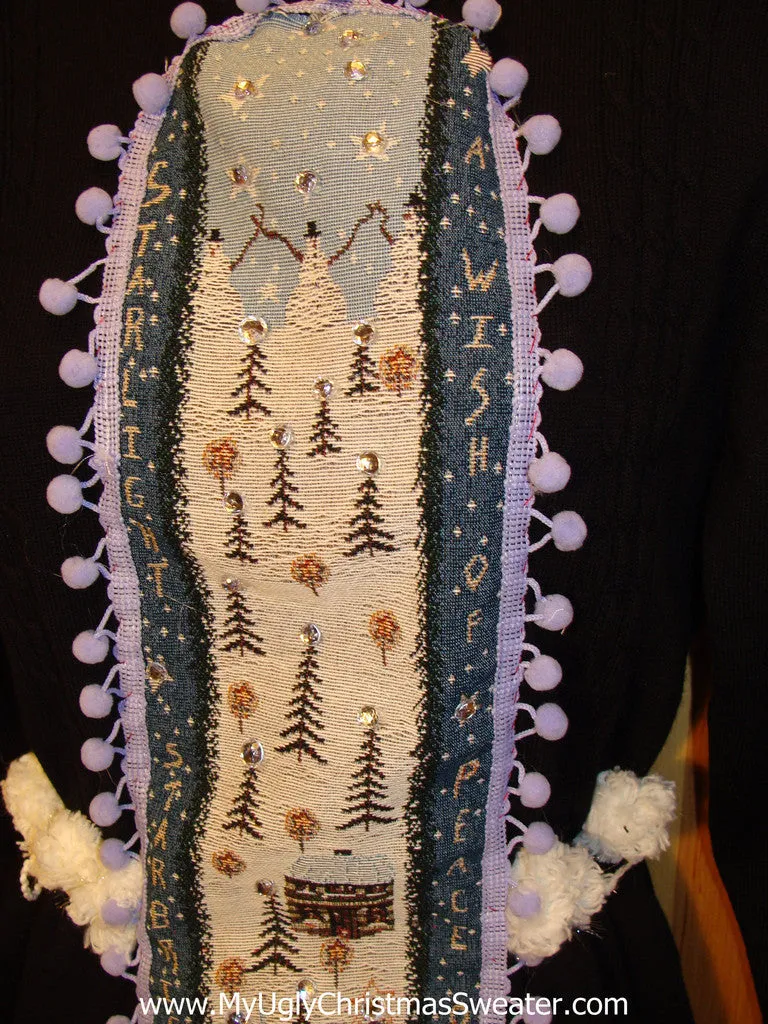 Ugly Christmas Sweater Party Tacky Dress (d33)