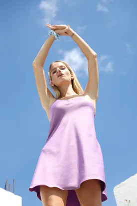 Upcycled Lilac Slip Dress