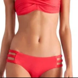 Vitamin A Soleil Red Bikini Bottom M