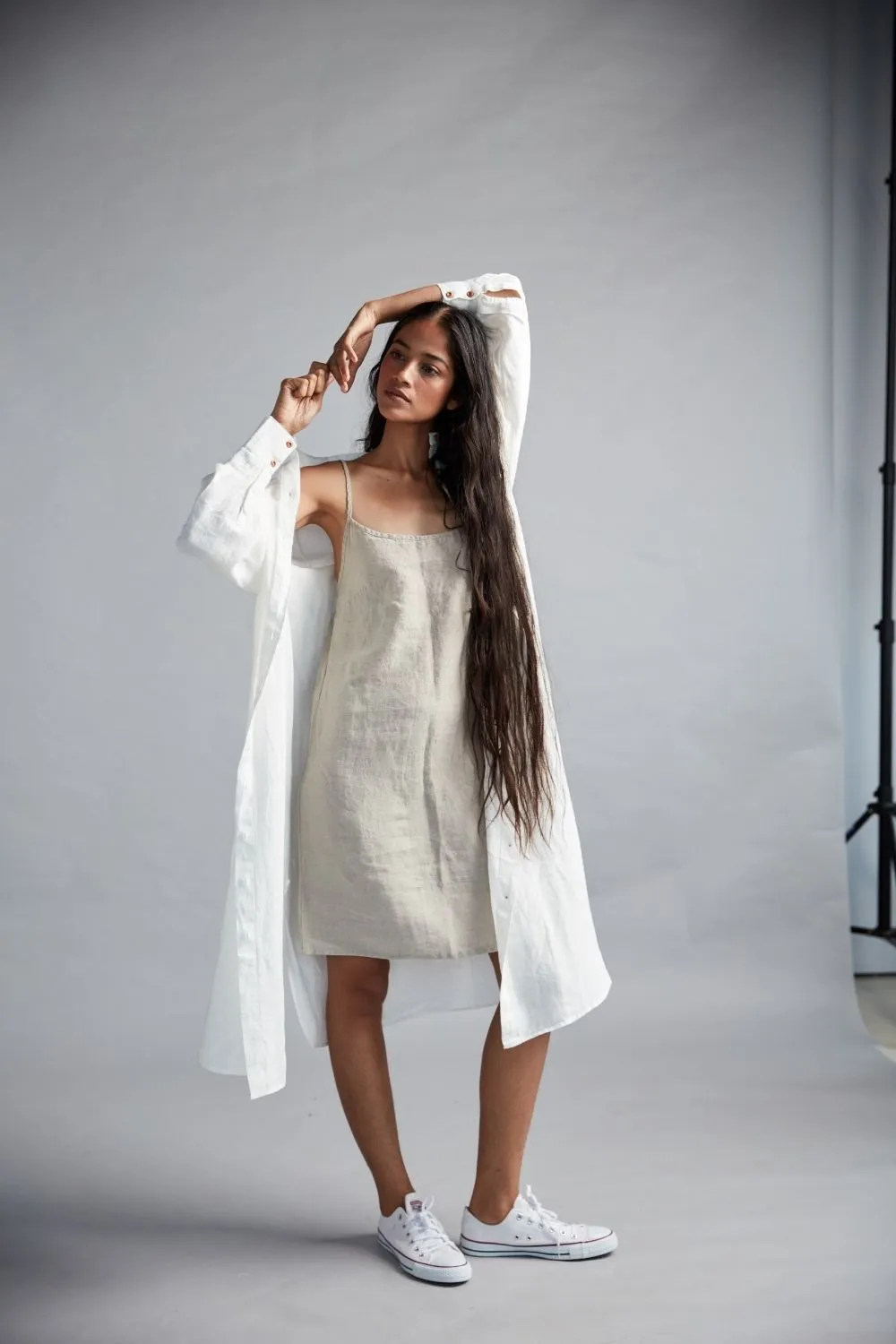 Women's Linen Shirt Dress
