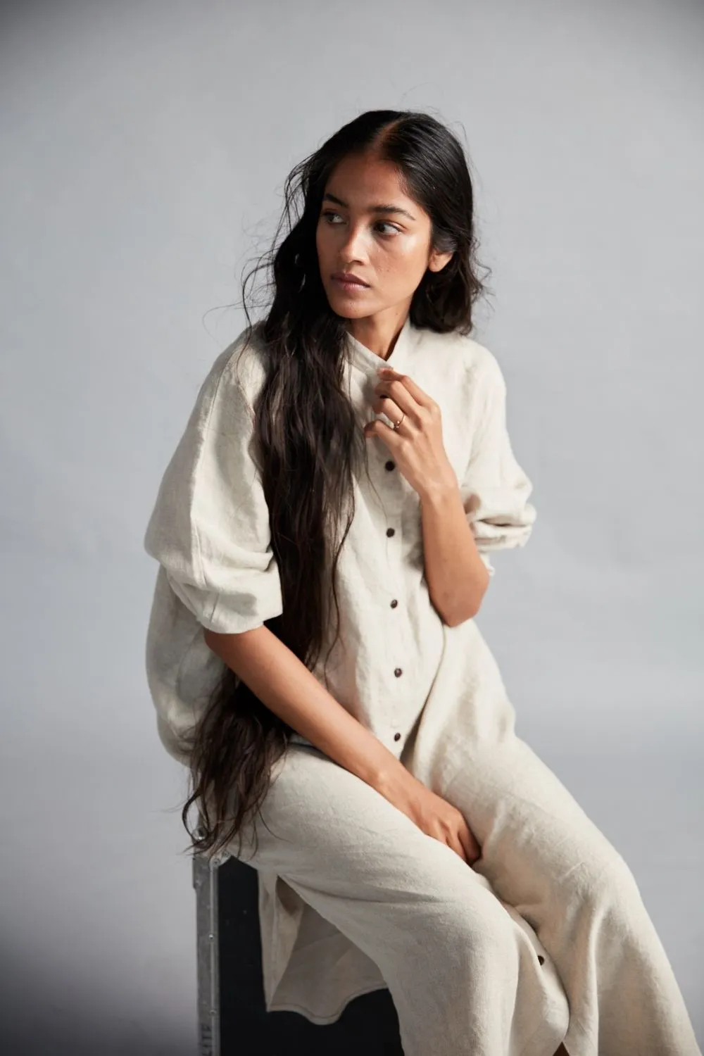 Women's Linen Shirt Dress