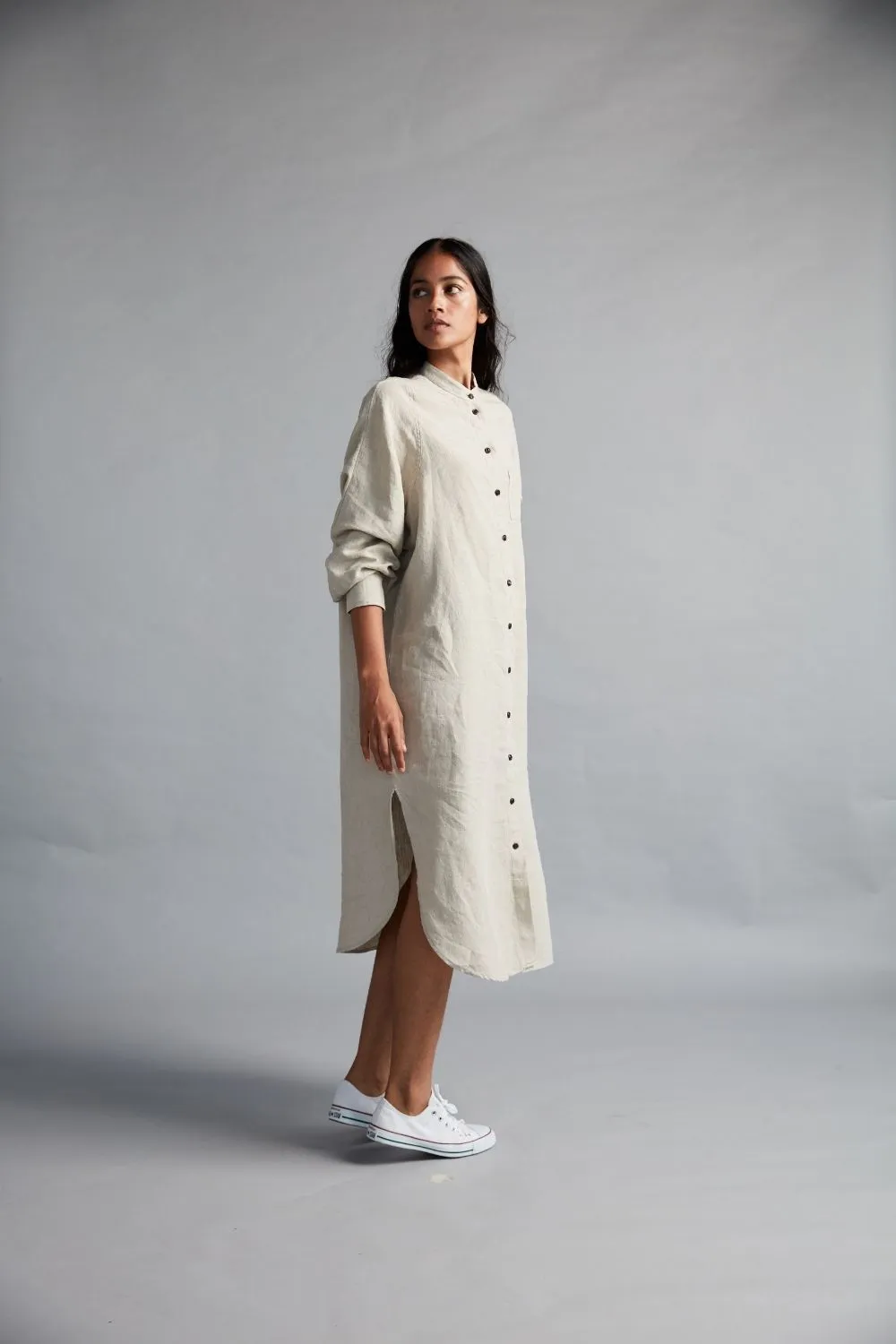 Women's Linen Shirt Dress
